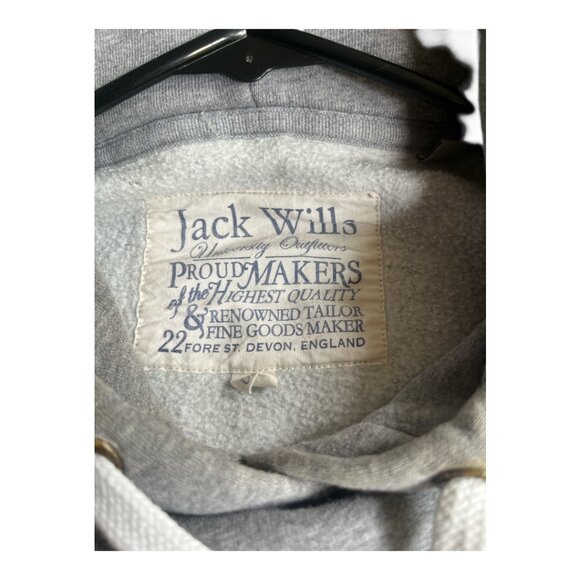 JACK WILLS HOODIE SWEATSHIRT GRAY UNISEX US SIZE 10 CALLING ALL RUGBY FANS! EUC - Picture 7 of 7